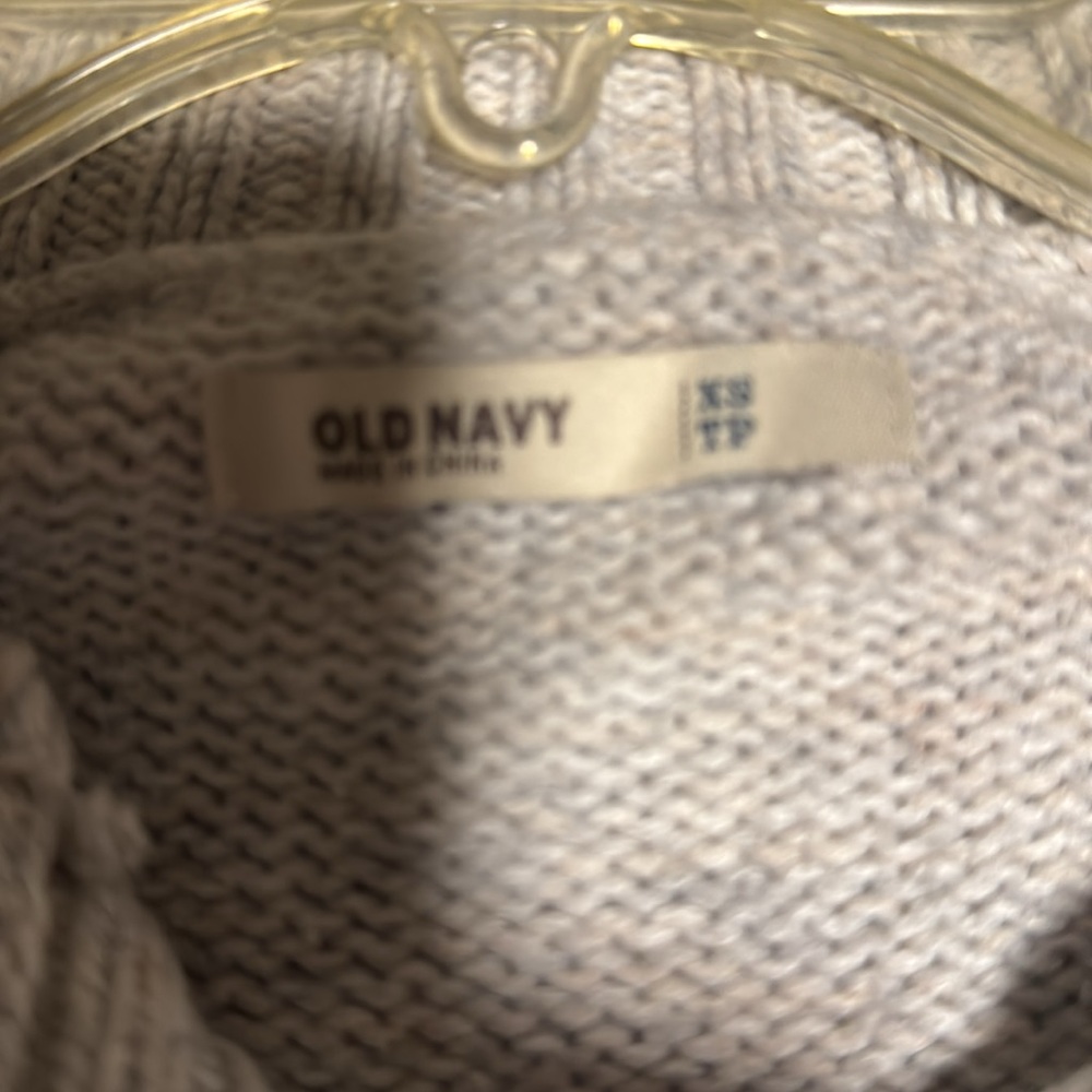 Old Navy Short Sleeve Toggle Button Cardigan, Size: XS, Color: Oatmeal - Picture 3 of 4